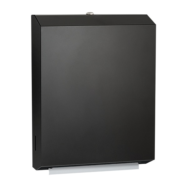 ASI 0210-41 Paper Towel Dispenser, C-Fold or Multi-Fold, Surface Mounted, Matte Black