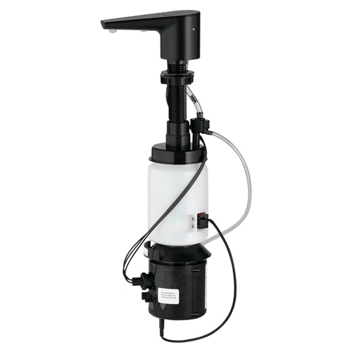 Bobrick B-862 Designer Series Automatic Foam Soap Dispenser, Top-Fill, Counter Mounted, 34-fl oz, Matte Black