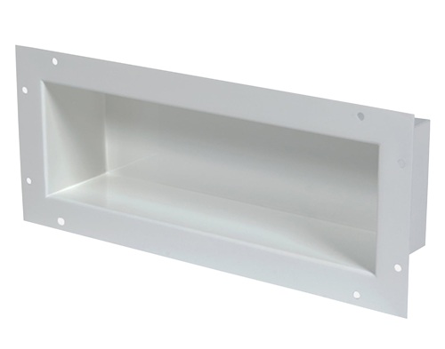 Bobrick B-9883 Recessed Shelf, Ligature Resistant, White Powder Coated