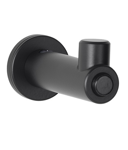 Bobrick B-9541.MBLK Fino Collection, Coat Hook with Bumper, Matte Black