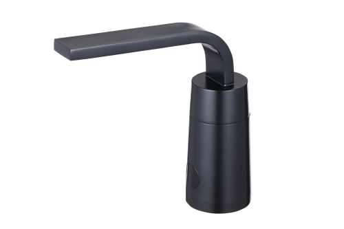 Hydrotek H-2800-MB-LR Lavatory Automatic Sensor Faucet, Single Hole, Non-mixing, ADA Compliant, AC Powered, Vandal Resistant, Matte Black