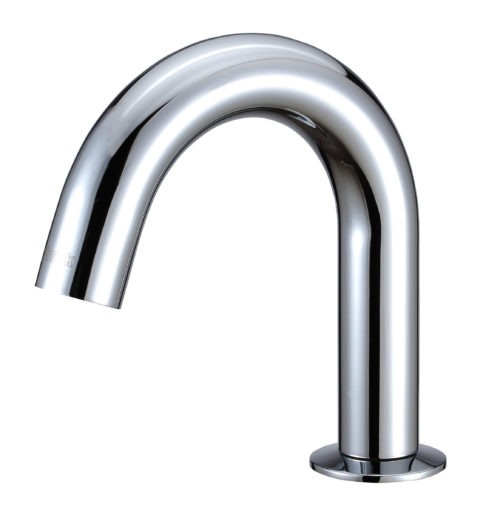 Hydrotek H-2710-LR Lavatory Automatic Sensor Faucet, Single Hole, Non-mixing, ADA Compliant, AC Powered, Vandal Resistant