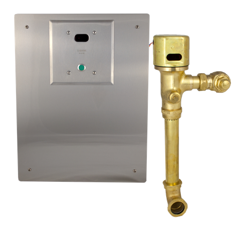 Hydrotek H-8000C-CB-WB Automatic Flush Valve, AC Powered, 1.6 GPF Closet, 1" Stop and 1-1/2" Back Spud, ADA Compliant, Concealed, Wall Box