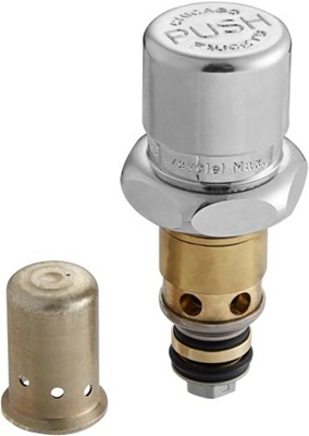 Chicago Faucets 333-XPSHJKABNF Chicago Faucets Part: NAIAD Metering Cartridge with Fast Cycle Time Closure and PUSH Index