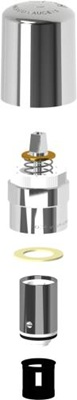 Chicago Faucets 765-RKPABCP Chicago Faucets Part: 2" MVP Metering Push Handle Retrofit Kit