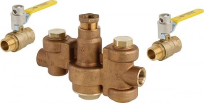 Chicago Faucets 132-HFSABNF Chicago Faucets Part: Emergency Thermostatic Mixing Valve with Cold Water Bypass, 3/4" NPT Inlet, 1" NPT Outlet