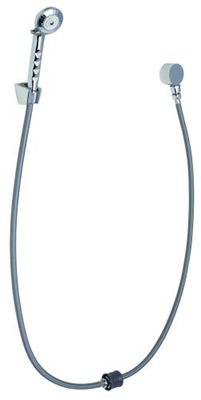 Chicago Faucets 150-ADPVC Wall Mounted 2.5 GPM Hand Spray, Two 34" Vinyl Hoses with Auto-Drain