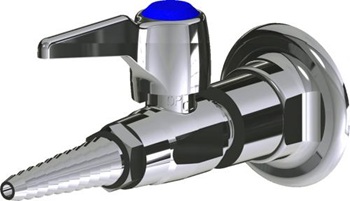 Chicago Faucets LGB1-11C-50 Single Valve with Wall Flange, 3-Pack Laboratory Index Buttons, AIR, GAS, VAC