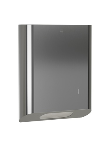Bradley 2B1-110000 Elvari Paper Towel Dispenser, Surface Mounted, Medium Capacity, 500 Folded, Satin Stainless
