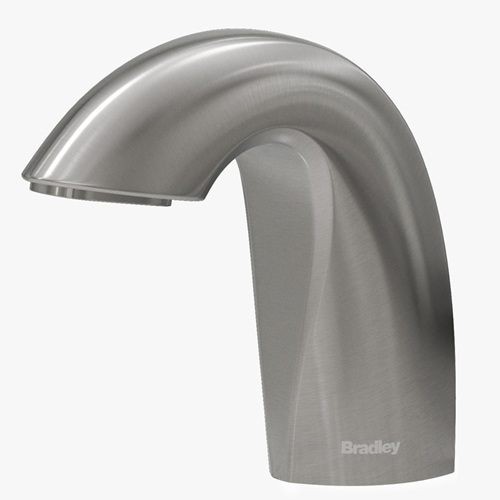 Bradley 6-3100-RFT-BS Verge Touchless Soap Dispenser, Foam, Top Fill, Deck Mounted, Crestt Series, Brushed Stainless