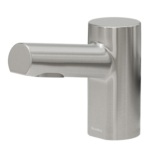 Bradley 6-3300-RFT-BS Verge Touchless Soap Dispenser, Foam, Top Fill, Deck Mounted, Metro Series, Brushed Stainless