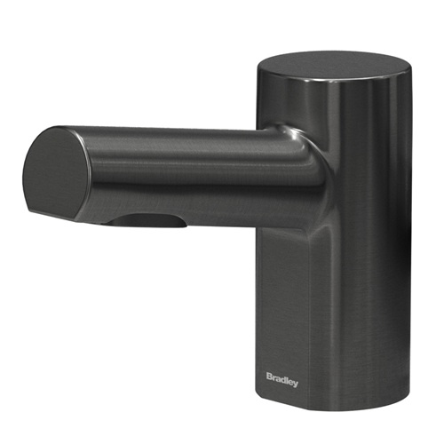 Bradley 6-3300-RLT-BB Verge Touchless Soap Dispenser, Liquid, Top Fill, Deck Mounted, Metro Series, Brushed Black