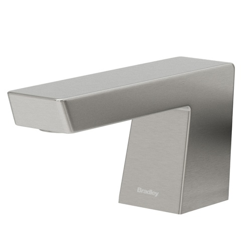Bradley 6-3700-RLT-BS Verge Touchless Soap Dispenser, Liquid, Top Fill, Deck Mounted, Zen Series, Brushed Stainless