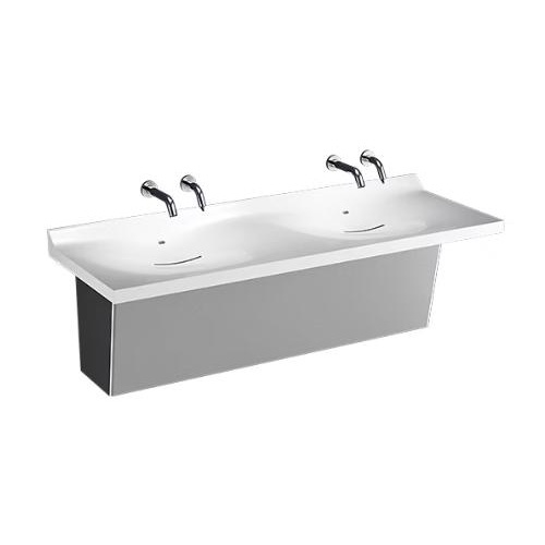 Zurn Z5003.02 Sundara Drift Double Basin Hand Washing System, Includes Sink, Faucet and Soap Dispenser