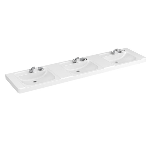 Zurn Z5005.03 Sundara Inlet Triple Basin Hand Washing System, Includes Sink, Faucet and Soap Dispenser