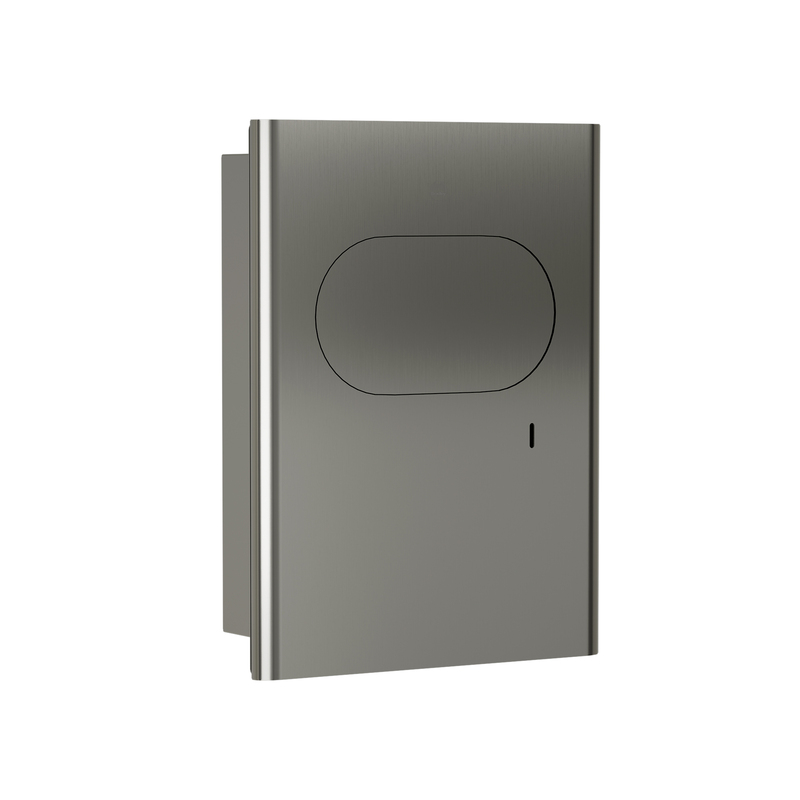 Bradley 4B2-000000-BS Elvari Sanitary Napkin Disposal, Recessed, 1.5 Gallon, Brushed Stainless
