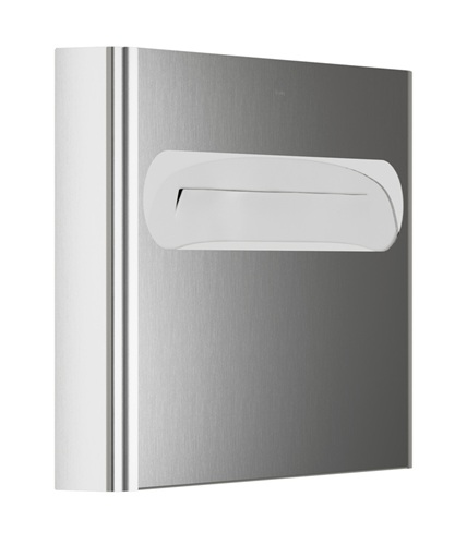 Bradley 5B1-110000 Elvari Toilet Seat Cover Dispenser, Surface Mounted, Medium Capacity, Satin Stainless