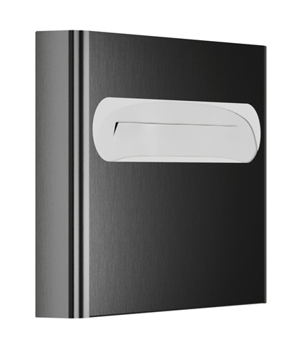 Bradley 5B1-113600-BB Elvari Toilet Seat Cover Dispenser, Surface Mounted, Large Capacity, Brushed Black