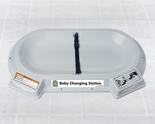 Koala Kare KB112-01CT Countertop Surface Mounted Baby Changing Station, Grey Granite