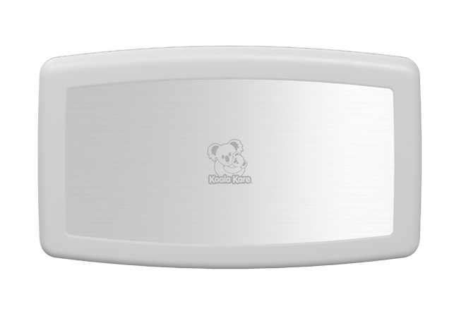Koala Kare KB300-05SS Horizontal Surface Mounted Baby Changing Station with Stainless Steel Veneer, ADA Compliant, White Granite