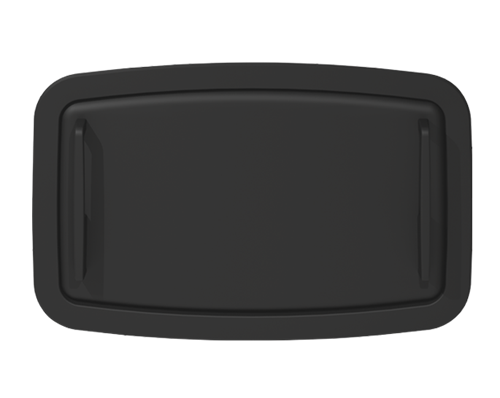 Koala Kare KB310-SSRE-MBLK Horizontal Stainless Steel Baby Changing Station, Recessed Mounted, Matte Black