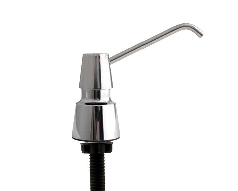 Bobrick B-833-372 Foam, Soap Pump (B-8226), 6" Spout Length, Bright Polished Stainless Steel with 3" Shank