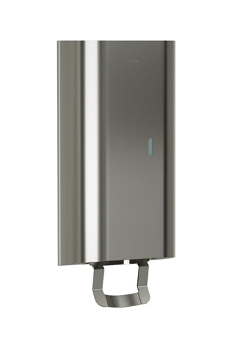 Bradley 6B1-110000-BS Elvari Manual Liquid Soap/Gel Sanitizer Dispenser, Surface Mounted, 40 oz, Brushed Stainless