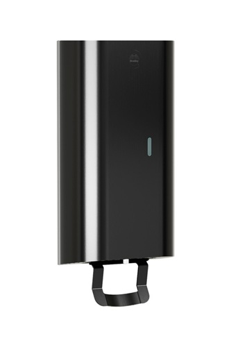 Bradley 6B1-110073-BB Elvari Manual Foam Soap Dispenser, Surface Mounted, 40 oz, Brushed Black