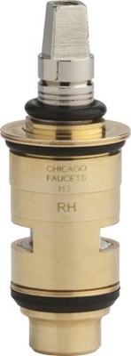 Chicago Faucets 1-099XKCJKABNF Chicago Faucets Part: Right Hand Ceramic 1/4-Turn Operating Cartridge, Short Stem for Exposed Caps