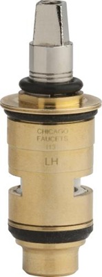 Chicago Faucets 1-100XKCJKABNF Chicago Faucets Part: Left Hand Ceramic 1/4-Turn Operating Cartridge, Short Stem for Exposed Caps