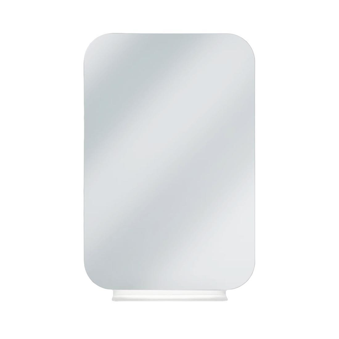 Bradley 7B1-3030360 Elvari Frameless Mirror with Shelf 30 W x 36 H, Satin Stainless