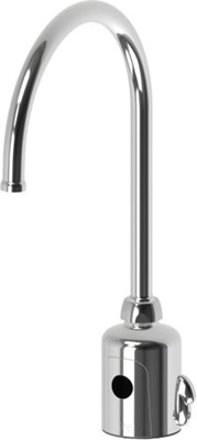 Chicago Faucets 116.991.AB.1T HyTronic Gooseneck Touch Free Programmable Electronic Faucet for Patient Care Applications, Dual Supply, 1.5 GPM Flow Control, User Adjustable Temperature Control Mixer, Battery Operated