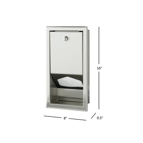 Sova 95XR0006 Stainless Steel Changing Station Liner Dispenser