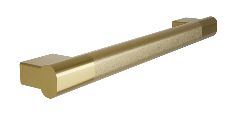 Bradley 8B1-2013600-BR Elvari Oval Grab Bar, 36" Length, Peened Brushed Brass