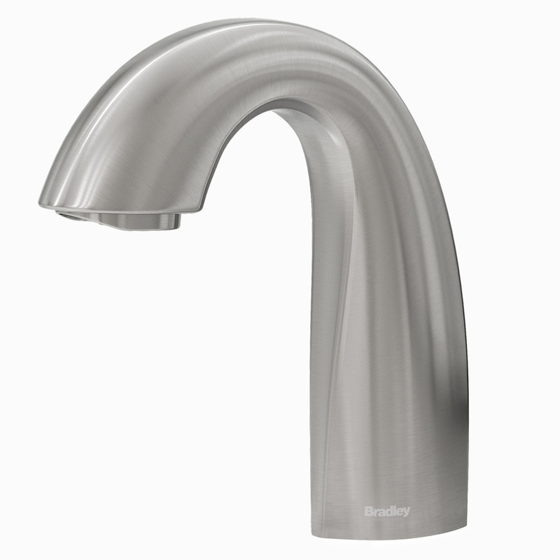 Bradley S53-3100-RT5-BS Verge Crestt Faucet, Touch Free, Sensor Operated, Thermostatic 0.5 GPM, Brushed Stainless