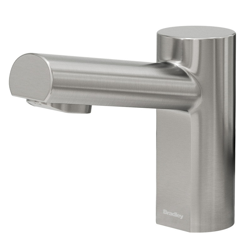 Bradley S53-3300-RL5-BS Verge Metro Faucet, Touch Free, Sensor Operated, Tempered 0.5 GPM, Brushed Stainless
