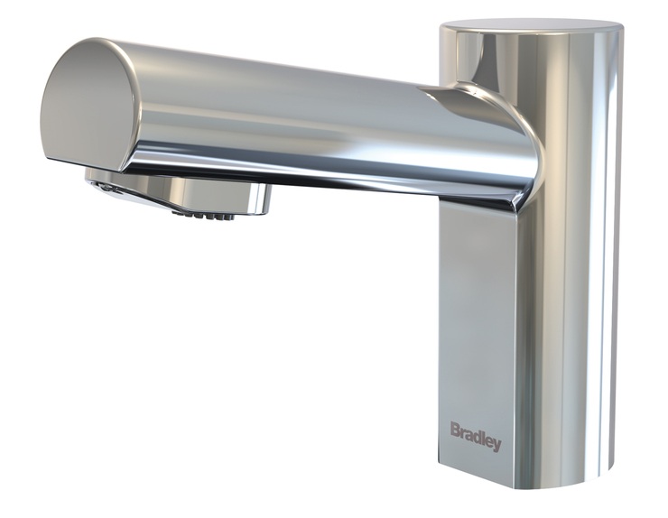 Bradley S53-3300-RT5-PC Verge Metro Faucet, Touch Free, Sensor Operated, Thermostatic 0.5 GPM, Polished Chrome