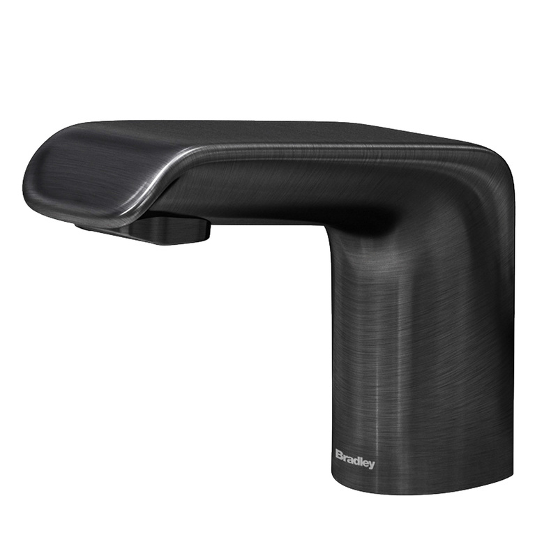 Bradley S53-3500-RT5-BB Verge Linea Faucet, Touch Free, Sensor Operated, Thermostatic 0.5 GPM, Brushed Black Stainless