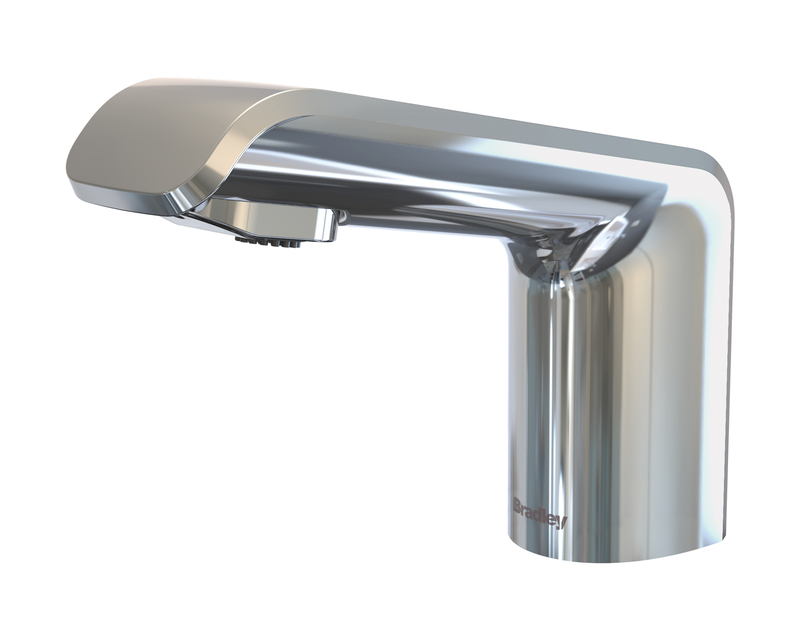 Bradley S53-3500-RT5-PC Verge Linea Faucet, Touch Free, Sensor Operated, Thermostatic 0.5 GPM, Polished Chrome