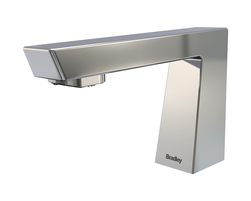 Bradley S53-3700-RT3-PC Verge Zen Faucet, Touch Free, Sensor Operated, Thermostatic 0.35 GPM, Polished Chrome