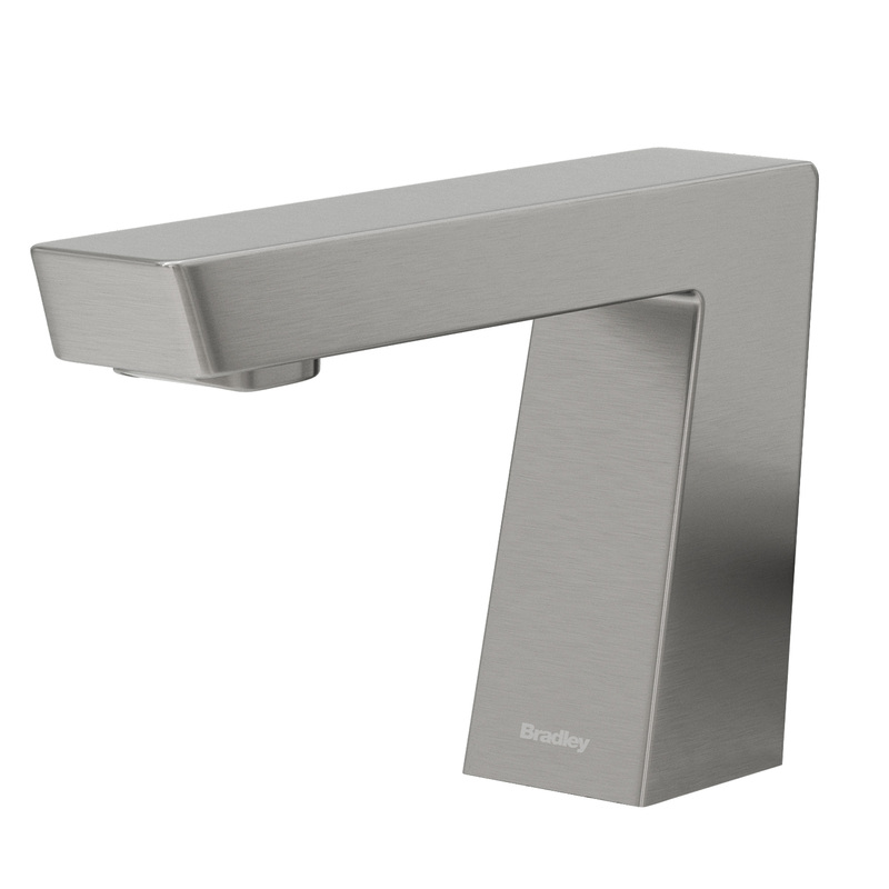 Bradley S53-3700-RT5-BS Verge Zen Faucet, Touch Free, Sensor Operated, Thermostatic 0.5 GPM, Brushed Stainless