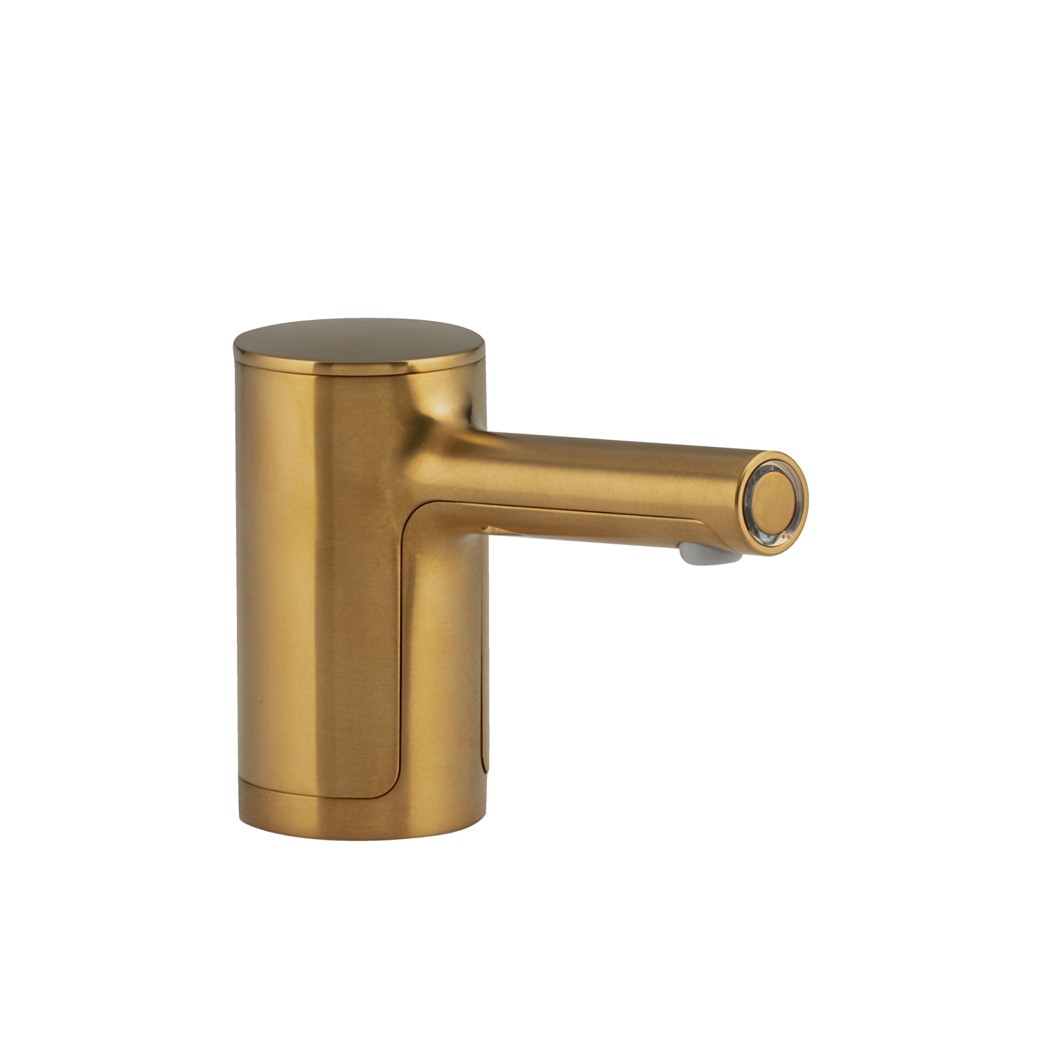 Bobrick B-990 Fino Automatic Liquid Soap Dispenser, Top-Fill, Counter Mounted, 34-fl oz, Brushed Brass