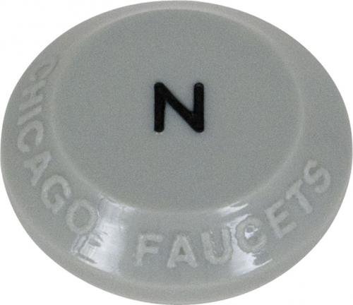 Chicago Faucets 216-578JKNF Chicago Faucets Part: Laboratory Index Button, Gray with Black Letters, N (Nitrogen)