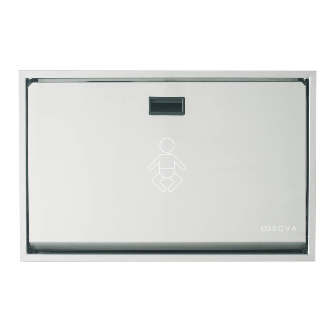 Sova 35HS0006 Summit Baby Changing Station, Horizontal, Surface Mount, Stainless Steel