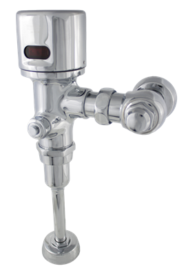 Hydrotek HB8CBN-B1-0125 Automatic Battery Operated Flush Valve, 0.125 GPF Urinal, 3/4" Stop and 3/4" Top Spud, Brushed Nickel