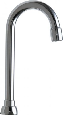 Hydrotek HC-007G 8" Gooseneck Spout with Laminar Flow Control