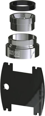 Chicago Faucets 242.757.AB.1 Chicago Faucets Part: Non-aerating Laminar Stream Straightener Outlet for HyTronic Series 1.5 GPM