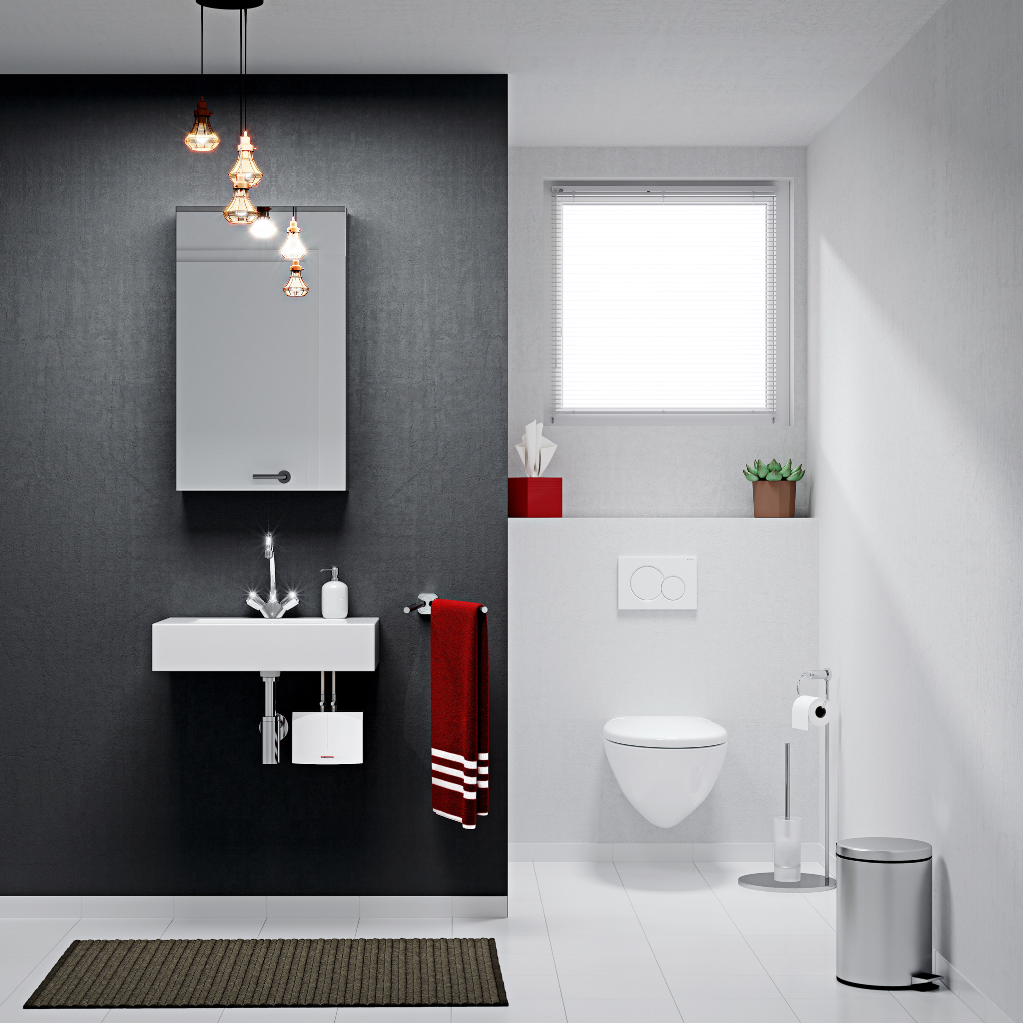 Stiebel Eltron 206428 Mini-E 4-3 Thermostatic Handwashing Sink Electric Tankless Water Heater, 4.1 kW, 277V