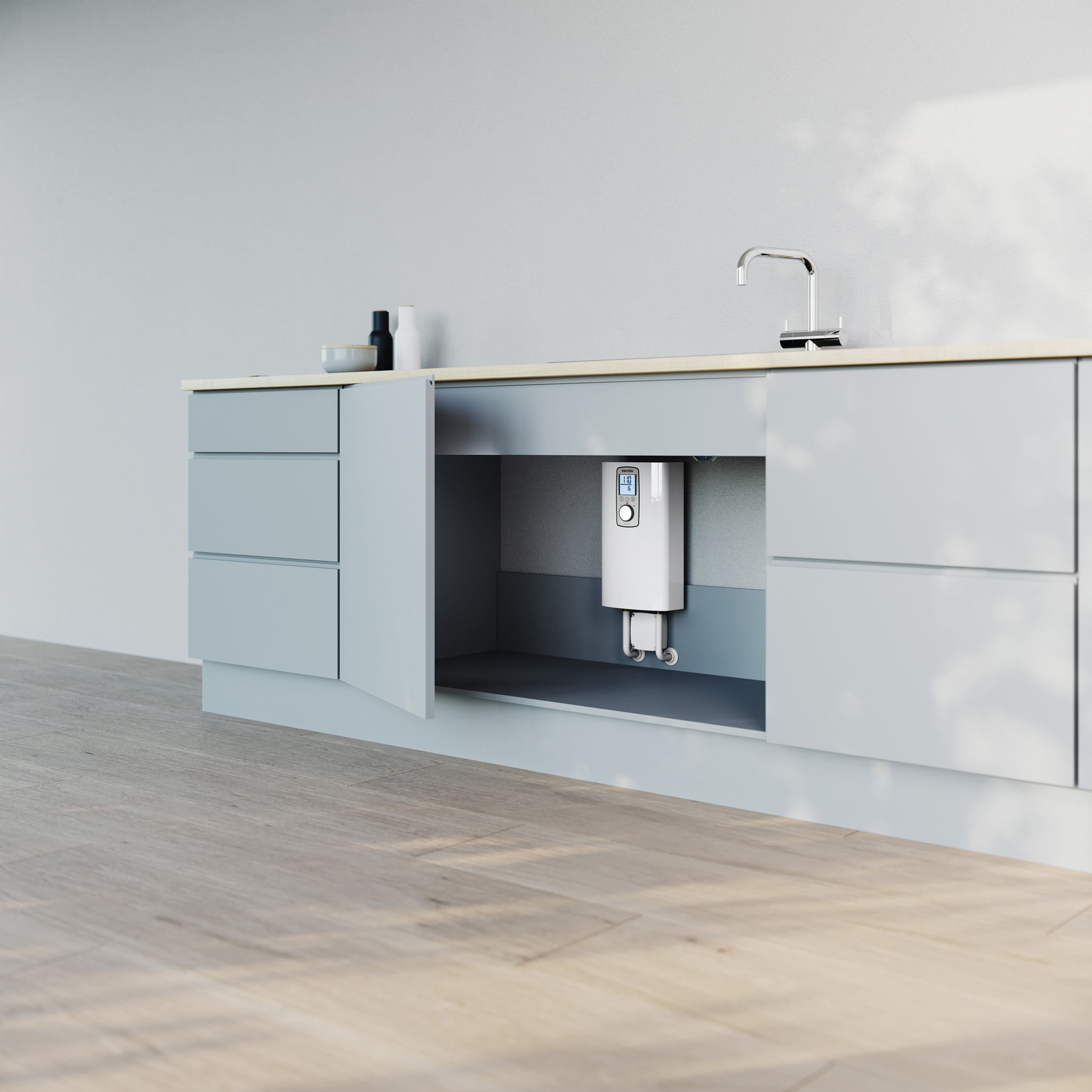 Stiebel Eltron 202145 DHC-E 8/10-2 Plus Point of Use Electric Tankless Water Heater, 7.2/9.6 kW, 240/208V