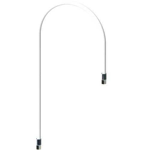 Chicago Faucets 739-036KJKABNF 36" White Vinyl Hose Assembly